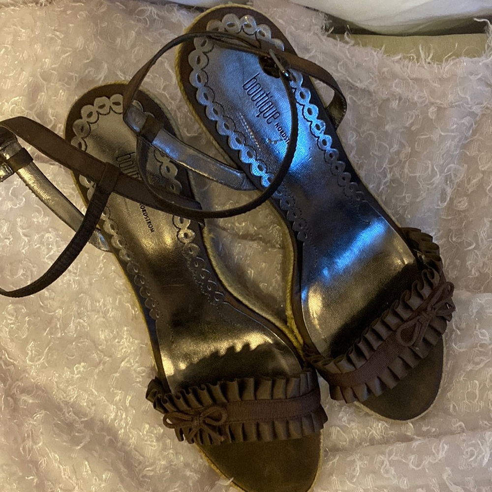 Nordstrom Boutique Satin Wedge